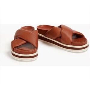 FRAME Le Playa leather platform sandals